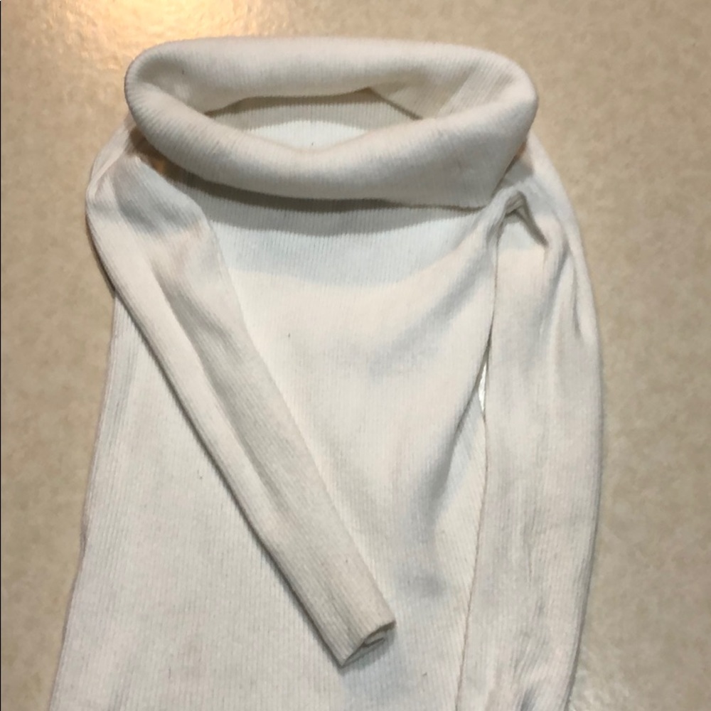 White off the shoulder sweater!